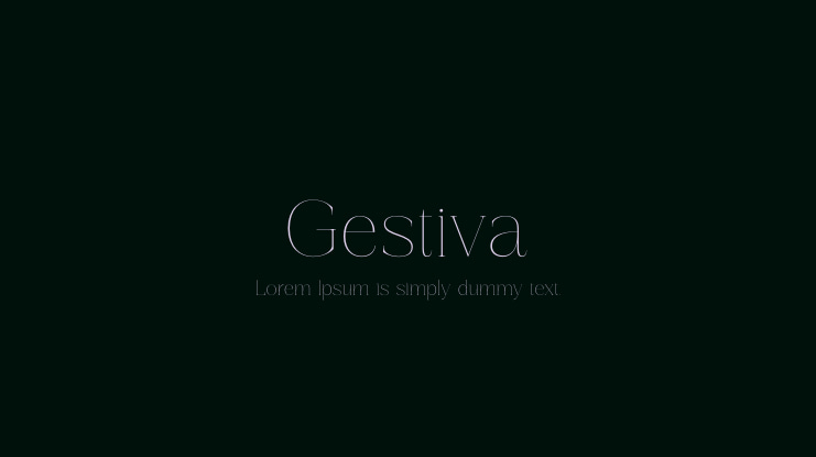 Gestiva Font