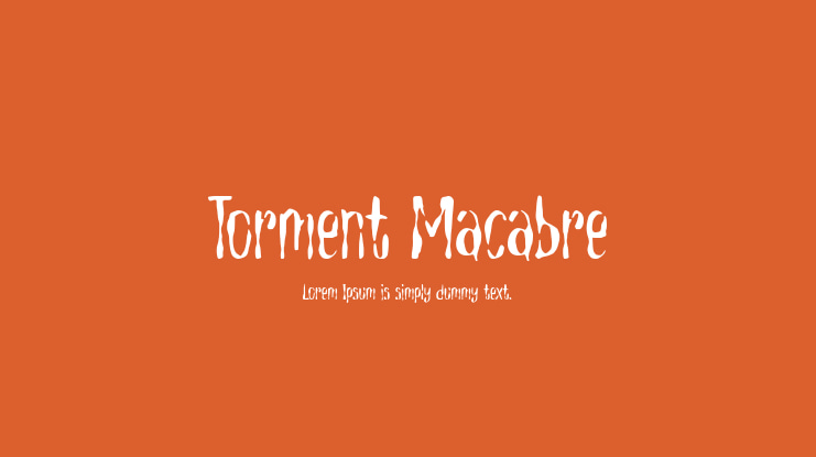 Torment Macabre Font