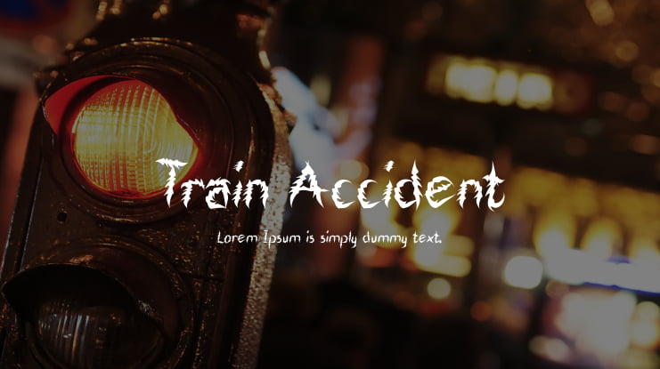 Train Accident Font