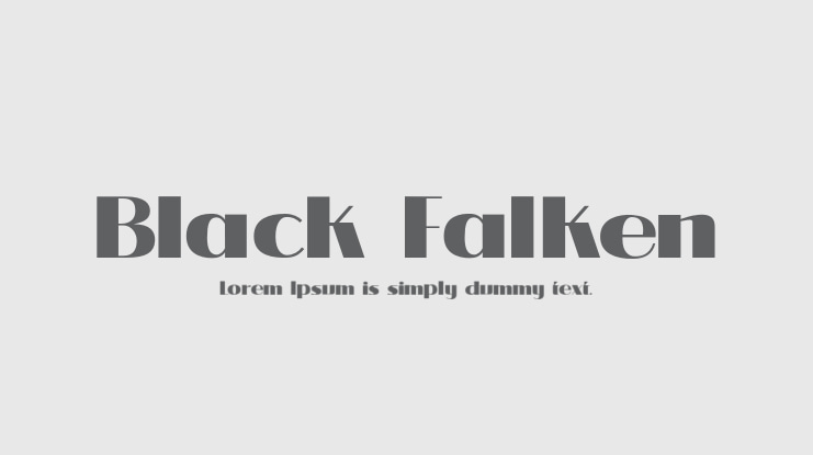 Black Falken Font