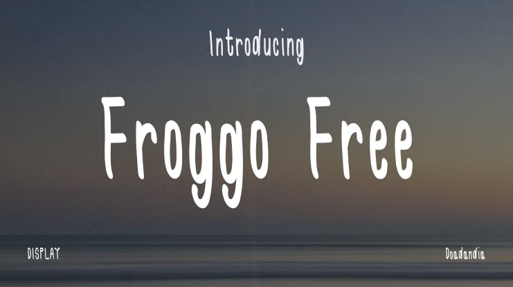 Froggo Free Font