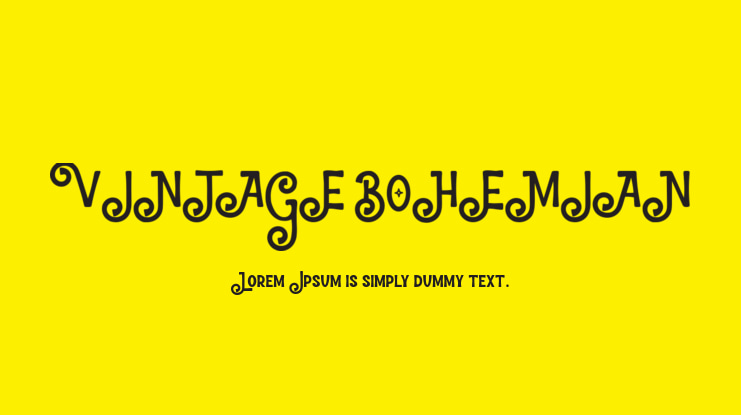 VINTAGE BOHEMIAN Font