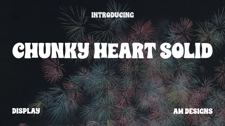 CHUNKY HEART SOLID Font