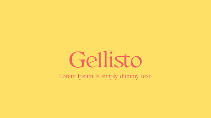 Gellisto Font