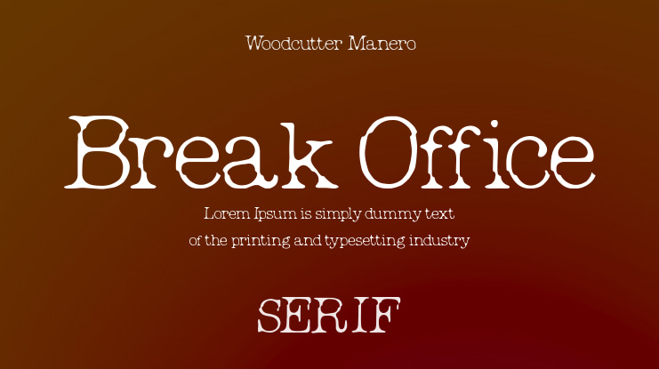 Break Office Font