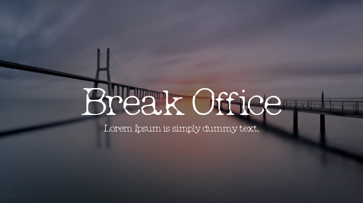 Break Office Font