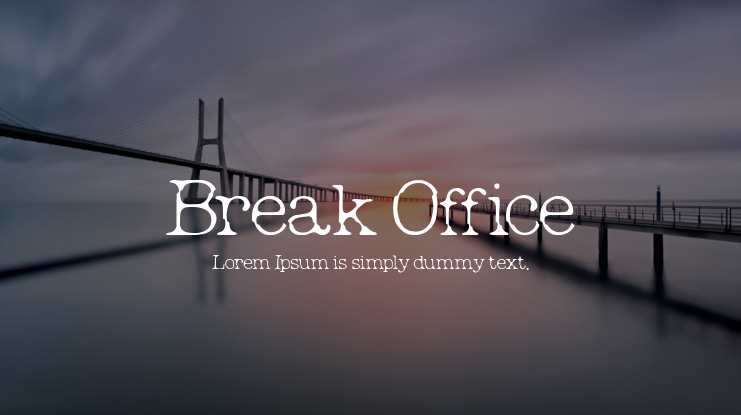 Break Office Font