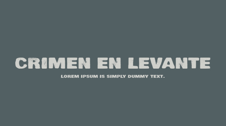 Crimen en Levante Font