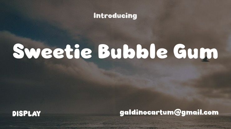 Sweetie Bubble Gum Font