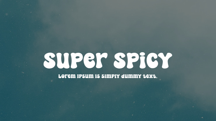 Super Spicy Font