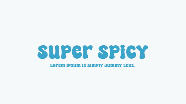 Super Spicy Font
