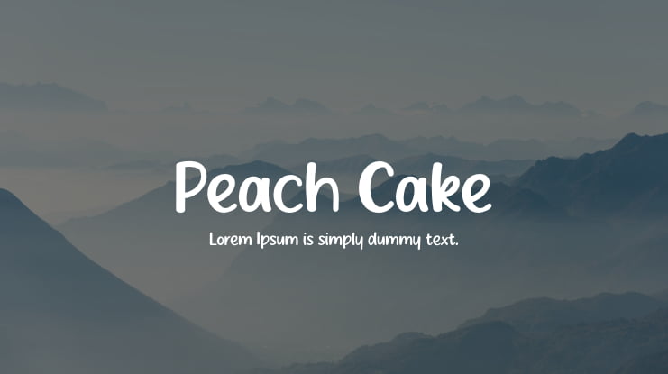 Peach Cake Font