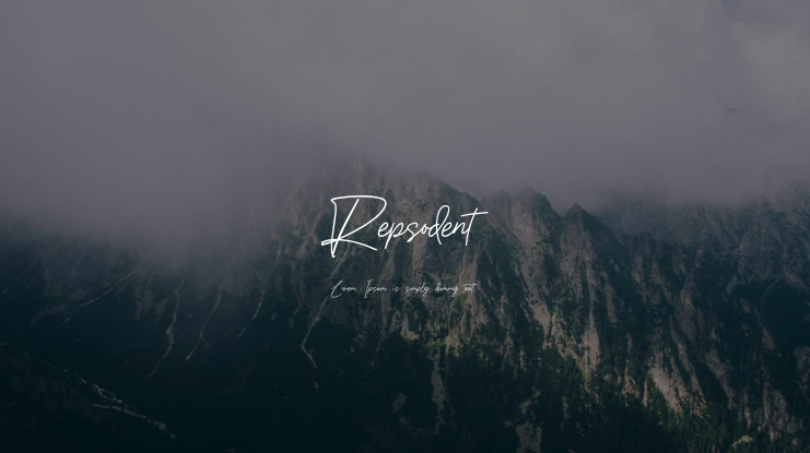 Repsodent Font