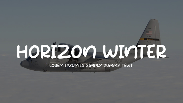 Horizon Winter Font