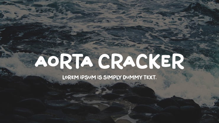 Aorta Cracker Font