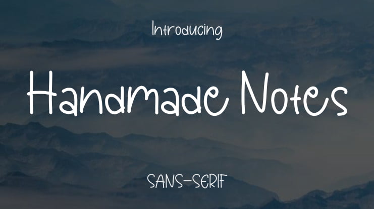 Handmade Notes Font