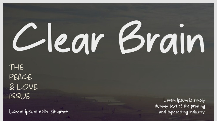 Clear Brain Font