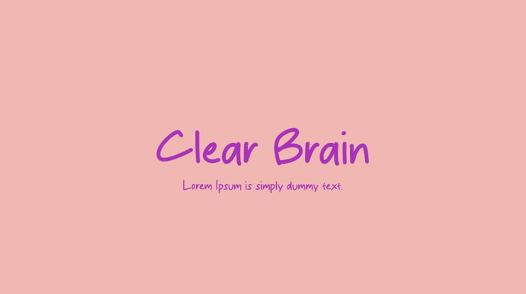 Clear Brain Font