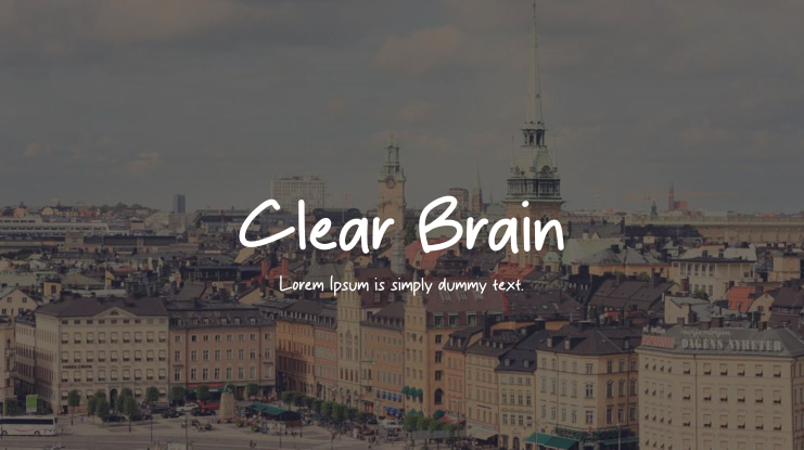 Clear Brain Font