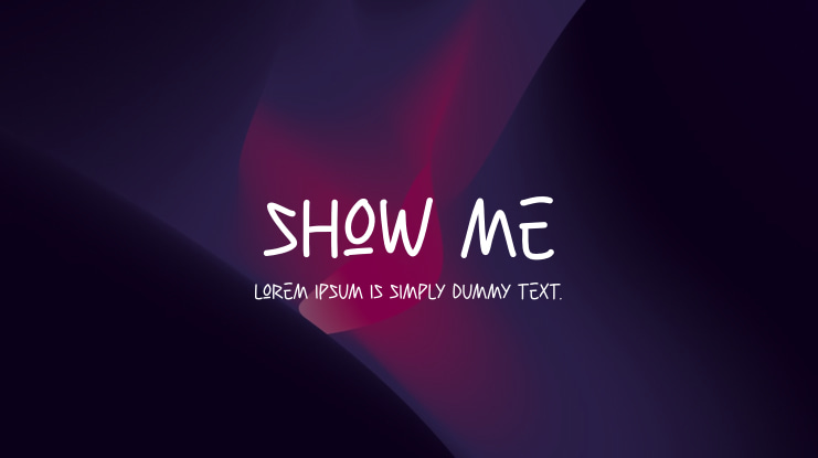 Show Me Font