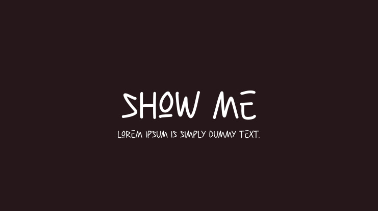 Show Me Font