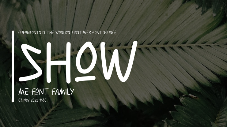 Show Me Font