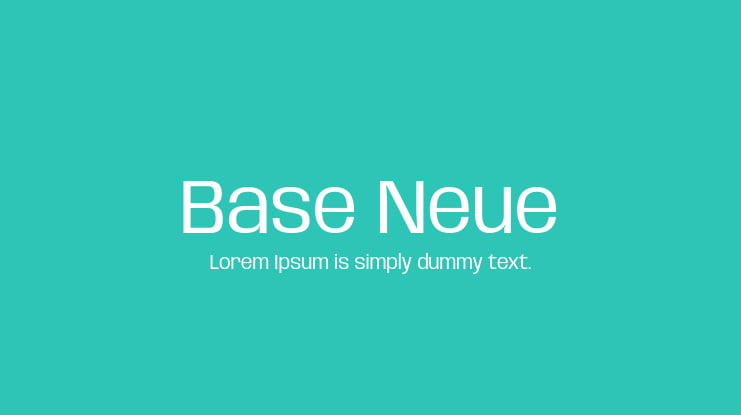 Base Neue Font Family