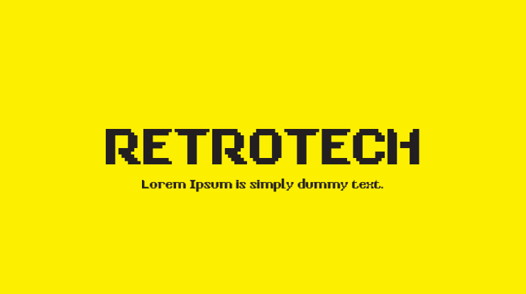 RETROTECH Font