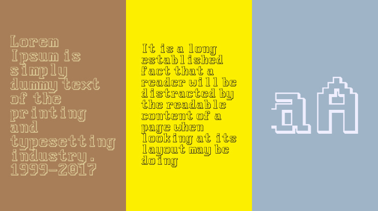 Good Old DOS 3D Font Family