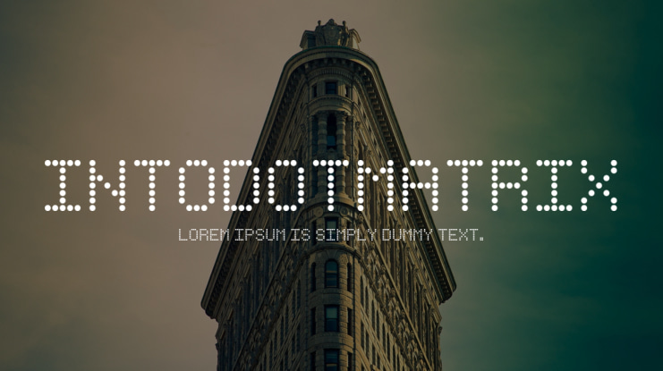 IntoDotMatrix Font