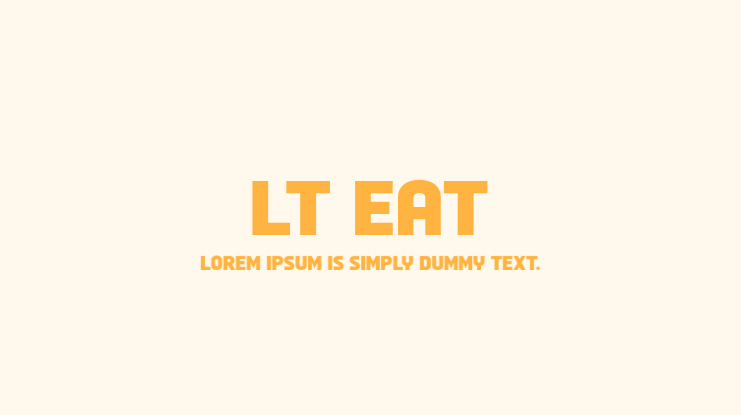 LT Eat Font