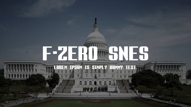 F-Zero SNES Font