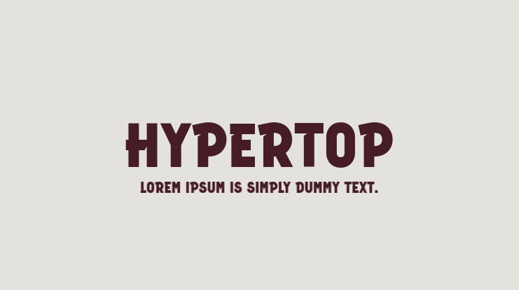 HyperTop Font Family