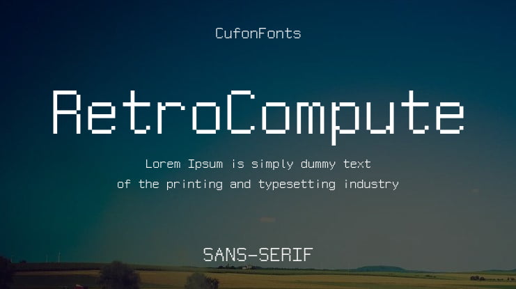 RetroCompute Font