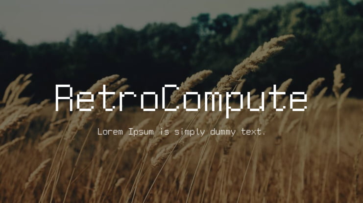 RetroCompute Font