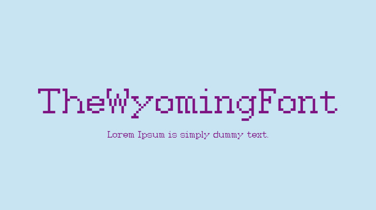 TheWyomingFont Font