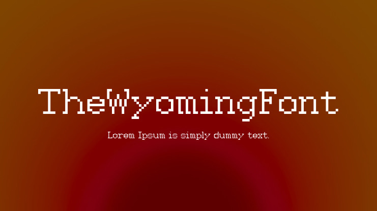 TheWyomingFont Font