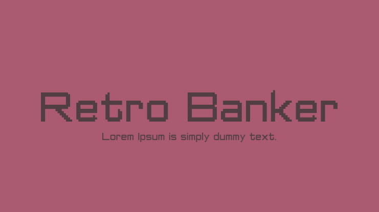 Retro Banker Font