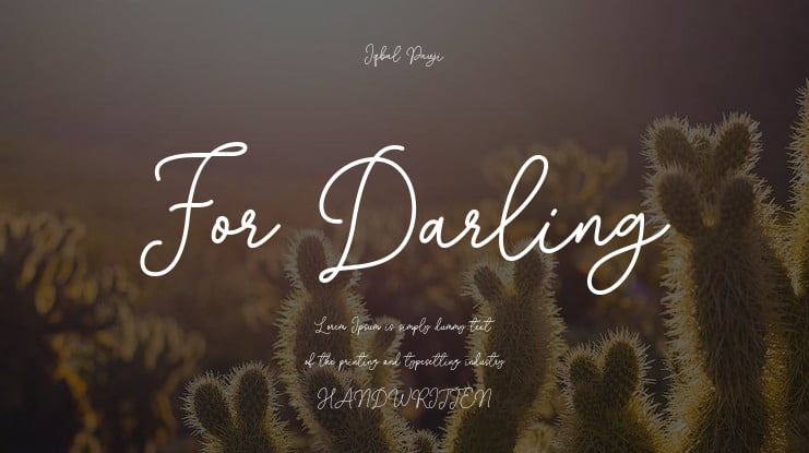 For Darling Font