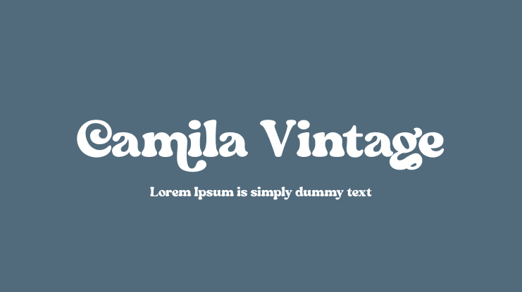 Camila Vintage Font