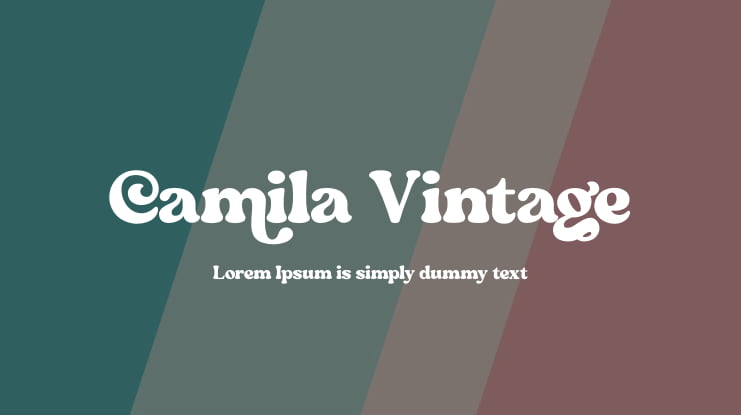 Camila Vintage Font