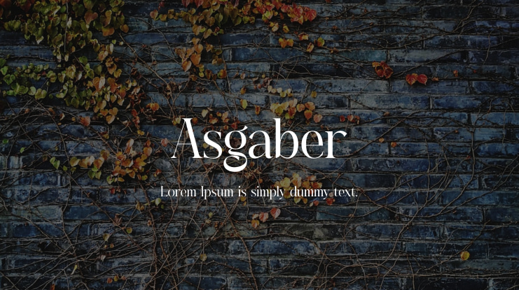 Asgaber Font