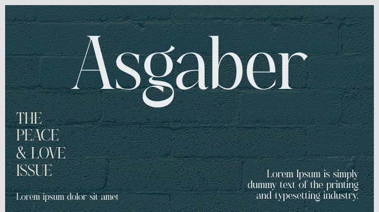 Asgaber Font