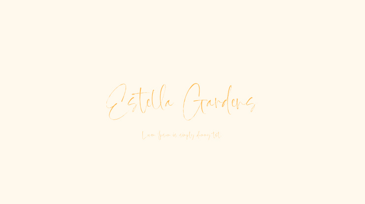 Estella Gardens Font