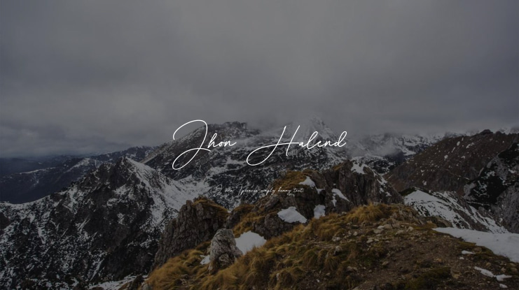 Jhon Halend Font