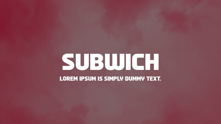 Subwich Font