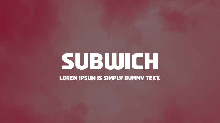 Subwich Font