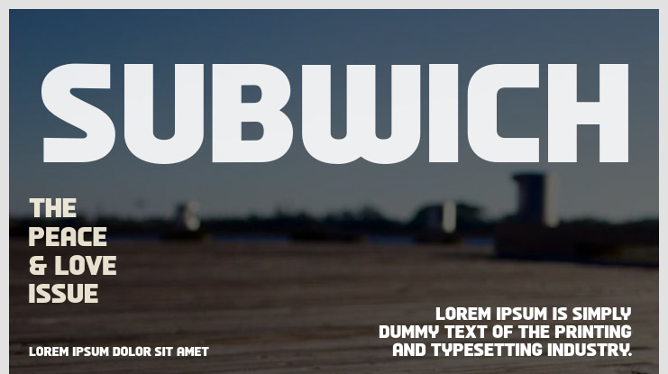 Subwich Font
