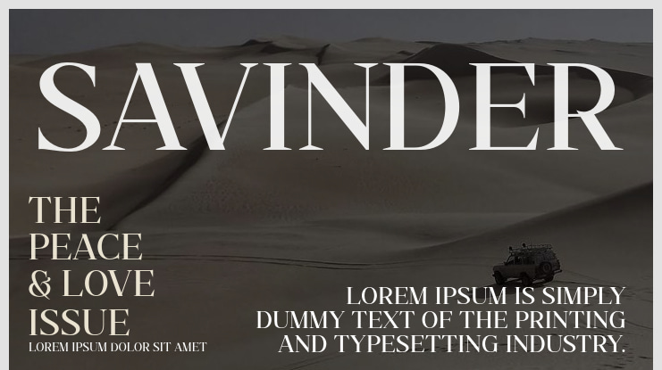 Savinder Font