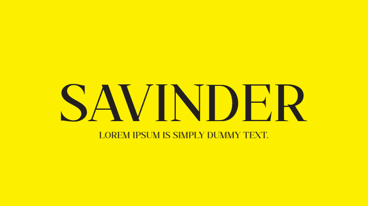 Savinder Font